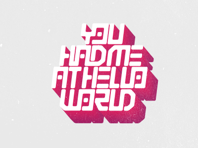 Hello World typography