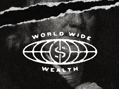 World Wide Wealth™ benjamin franklin dollar bill typography world wide wealth