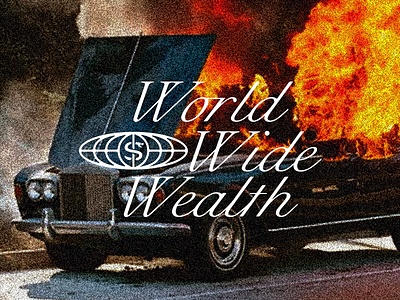 World Wide Wealth branding identity script snake typography world wide wealth