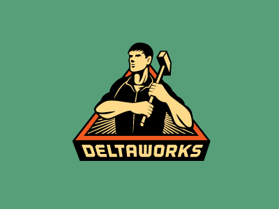 Deltaworks logo propaganda soviet