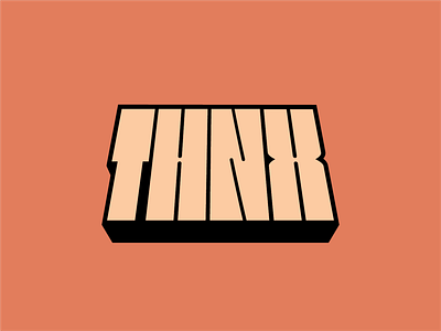THNX Logo 70s bold branding identity lettering logo logotype music thick thnx typography