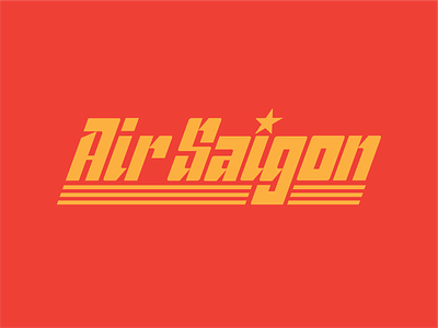 Air Saigon™ air airline airplane branding display type khai sang logo logotype saigon vietnam