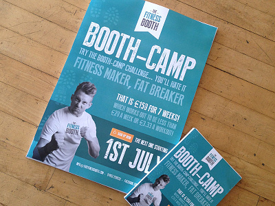 The Fitness Booth - BOOTH CAMP posters branding fitness health poster