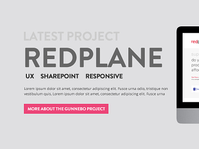 Pink Petrol Redesign Project flat flat ui grey homepage pink responsive sharepoint ui web website