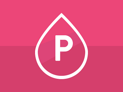 New PinkPetrol Logo design droplet flat logo logodesign logotype p pink pinkpetrol raspberry type ui
