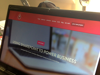Pink Petrol Website Redesign - Solutions flat pink pinkpetrol sharepoint ui