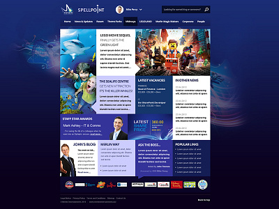 Merlin Entertainments SharePoint Intranet 2 intranet metro pinkpetrol sharepoint tile tiles ui