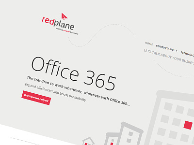 RedPlane - SharePoint Online/2013 public website flat office365 pinkpetrol red sharepoint ui