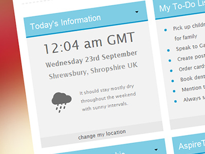 SharePoint 2010 intranet - Today's Information Panel