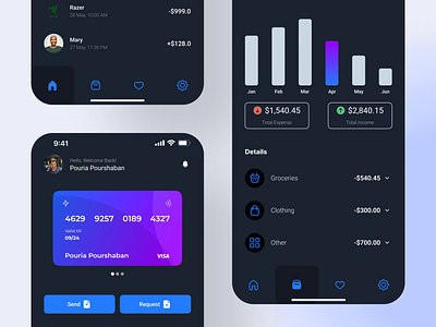 Finance App Concept app design product ui ux