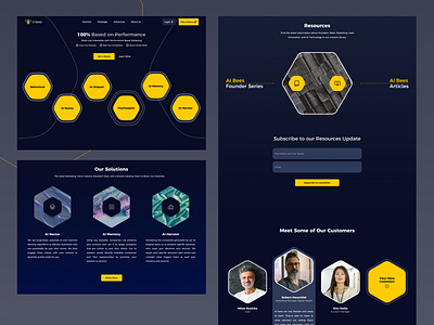 Business AI Bees Website Redesign Concept ai ai marketing branding design marketing product product design ui ux
