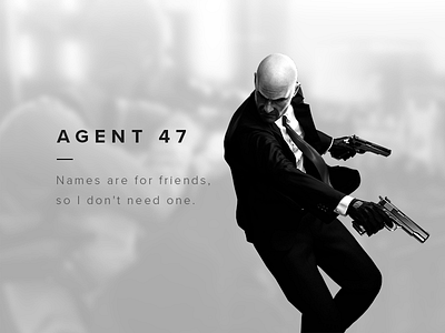 Agent 47 Animated Character Quotes By Grega Bulog On Dribbble