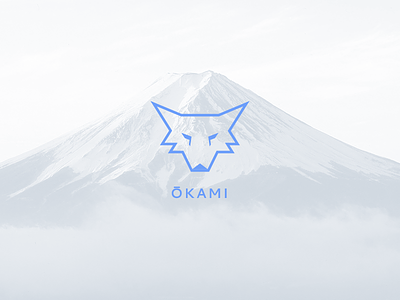 Ōkami japanese logo mountains okami wolf
