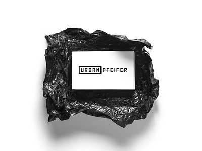 Urban Pfeifer Logo black dj logo square white