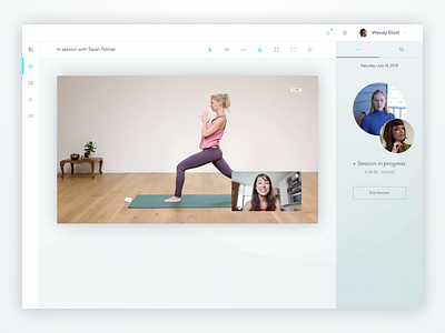 Live Fitness Sessions by Krama · Live Session app branding fitness fitness app fitnessapp flat ui ui ux user experience user experience design user interface user interface design ux ux design video call video conferencing videocall videochat web web application