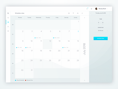 Live Fitness Sessions by Krama · Scheduler app branding calendar app calendar design calendar ui fitness fitness app fitnessapp flat ui ui ux user experience user experience design user inteface user interface user interface design ux ux design web web application