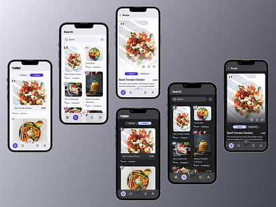 TaBe app branding collaboration design food iteration logo origin recipe share ui