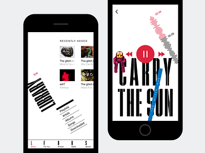 Apple Music Redesign concept concept ios music player ui