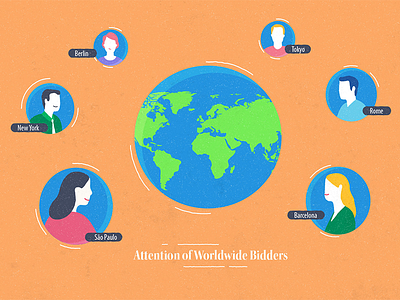 People around the world 2d animation colors explainer flat video world