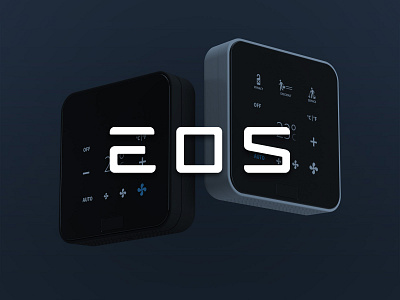 EOS Thermostat Logo blue brand design branding design graphic design logo logotype typography visual design