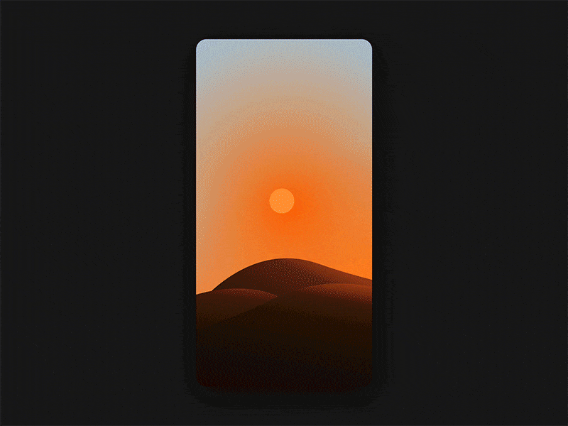 sunset desert design dribbble gif graphic hot illustraion illustration art night nightmode sky summer sun sunset sunshine vector video