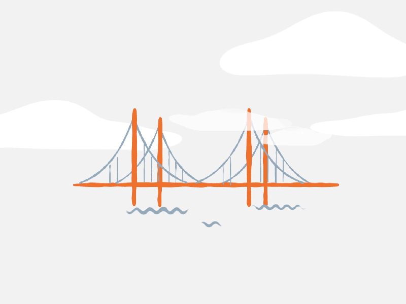 Build Trust 2d ae bridge motion graphics sketch