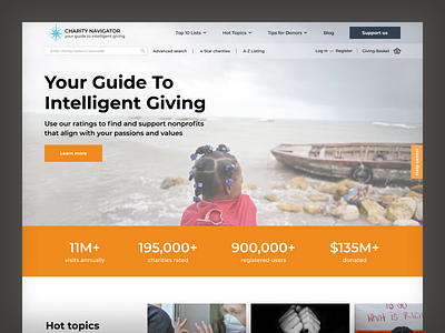 Charity Navigator Redesign (Margo Malašenoka, 12.2021)