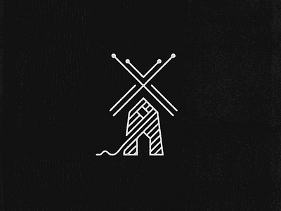 Yarn Mill Logo Mark design lineart lines logo mark mill yarn