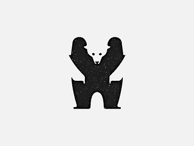 The Bear - Animal Series animal bear black logo mark minimal negative space