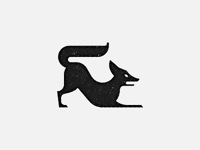 'The Fox' Mark animal black and white fox mark stamp story