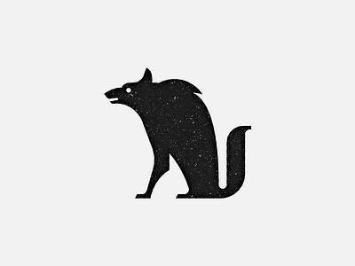 The Wolf animal black and white character mark stamp story wolf