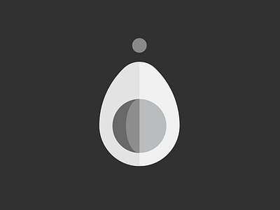 Shapes - Egg segment construction arcs black and white circle egg illustration minimal shapes study