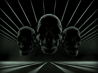 Three Skulls c4d octane