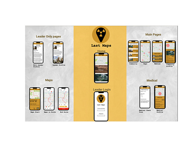 Last Maps App app design graphic design ui