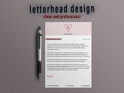 Letterhead design 2022 adobe illustrator ai brand identity branding design graphic design illustrator letterhead