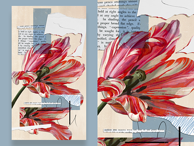 The art of collage collage cut and paste digital art digital collage digitalart flower painting flowers mixmedia niu photoshop torn paper valentin nouvel