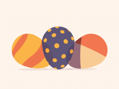 Easter animation easter egg eggs flat hypnotic loop oeufs pâques