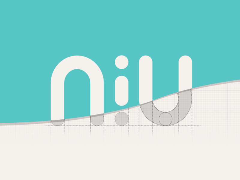 NIU - Branding 2d animation branding flat grid logo new niu personal branding visual identity