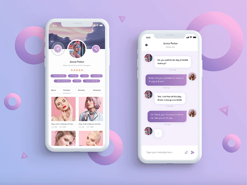 Your Beauty App User Profile Daily UI 006