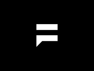 Funktional black creative agency equal f funktional letter logo logotype monogram quote white