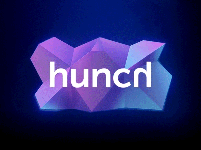 hunch animation brand experience cubic fluid hunch logo logotype shape