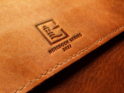 Notebook Cover design embossed logo illustration leather embossed logo design notebook cover design