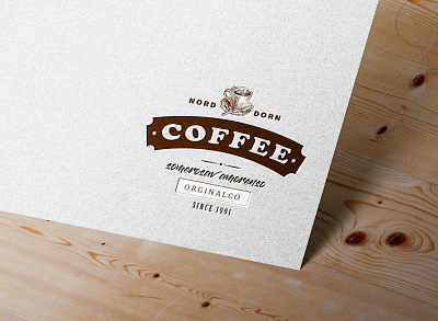 Embossed Logo coffee embossed embossed logo illustration logo design