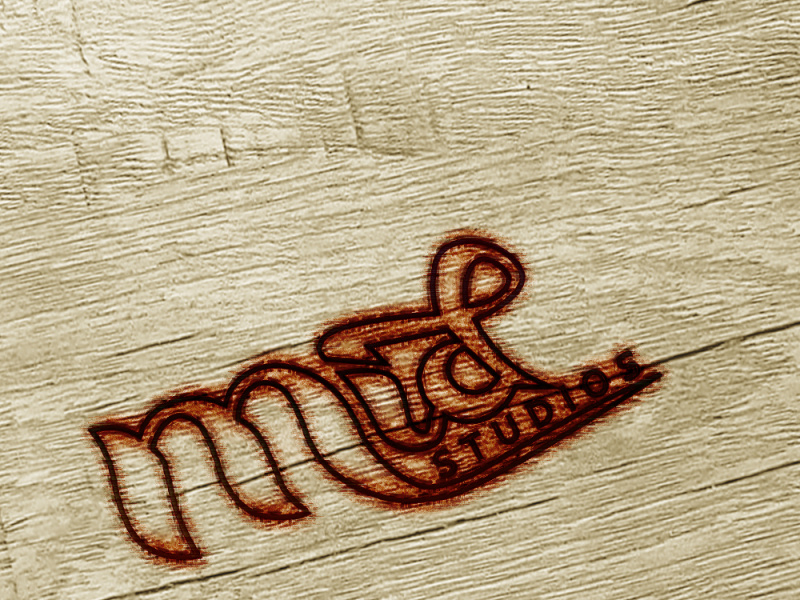 Wood Burn Logo by Fizzah Zulfiqar on Dribbble