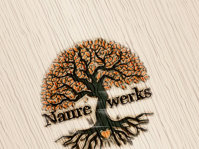 Wood burning logo