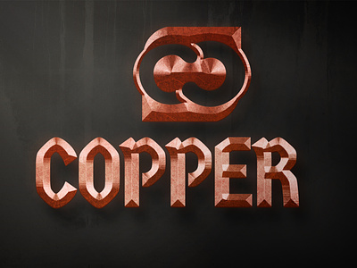 Copper logo copper design copper logo logo design metallic copper metallic design