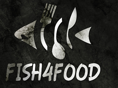 Grunge Logo fish logo food logo grunge grungy grunge logo grungy effect logo design