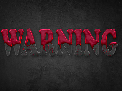 Horror Text 3d branding graphic design horror logo horror text logo