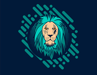 Lion NFT Vector Illustration (Option #3) artwork crypto art design graphic design illustration nft nft art nft artwork vector