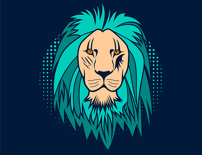 Lion NFT Vector Illustration (Option #5) art artwork crypto art design graphic design illustration nft nft art nft artwork nftart vector